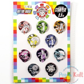 Set x 10 Button Badge One...